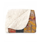 Shih Tzu Acrylic sherpa blanket by Tritan, folded