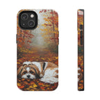 Shih Tzu Acrylic tough phone case by Tritan, front and side