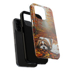 Shih Tzu Acrylic tough phone case by Tritan, two-piece layers