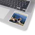 Shih Tzu Acrylic vinyl sticker by Tritan, on a laptop