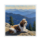 Shih Tzu Acrylic vinyl sticker by Tritan, front