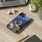 Shih Tzu Acrylic tough phone case by Tritan, on a desk