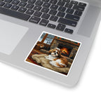Shih Tzu Acrylic vinyl sticker by Tritan, on a laptop
