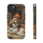 Shih Tzu Acrylic tough phone case by Tritan, front and side