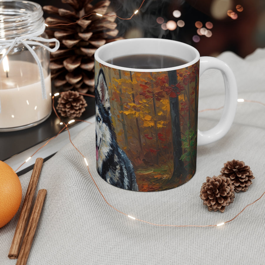Siberian Husky Acrylic ceramic mug by Tritan, context