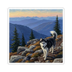 Siberian Husky Acrylic vinyl sticker by Tritan, front