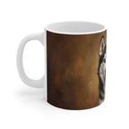 Siberian Husky Acrylic ceramic mug by Tritan, left handle
