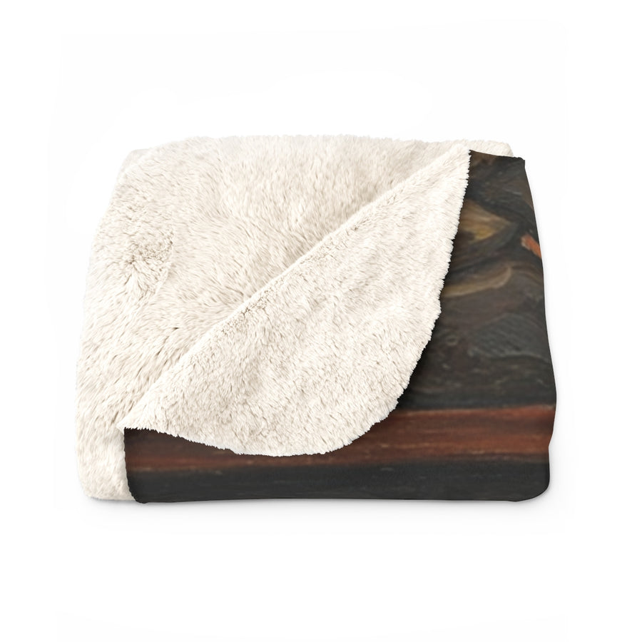 Acrylic Siberian Husky - Winter Hearth | Sherpa Fleece Blanket