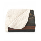 Siberian Husky Acrylic sherpa blanket by Tritan, folded
