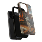 Siberian Husky Acrylic tough phone case by Tritan, two-piece layers