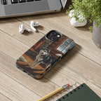 Siberian Husky Acrylic tough phone case by Tritan, on a desk