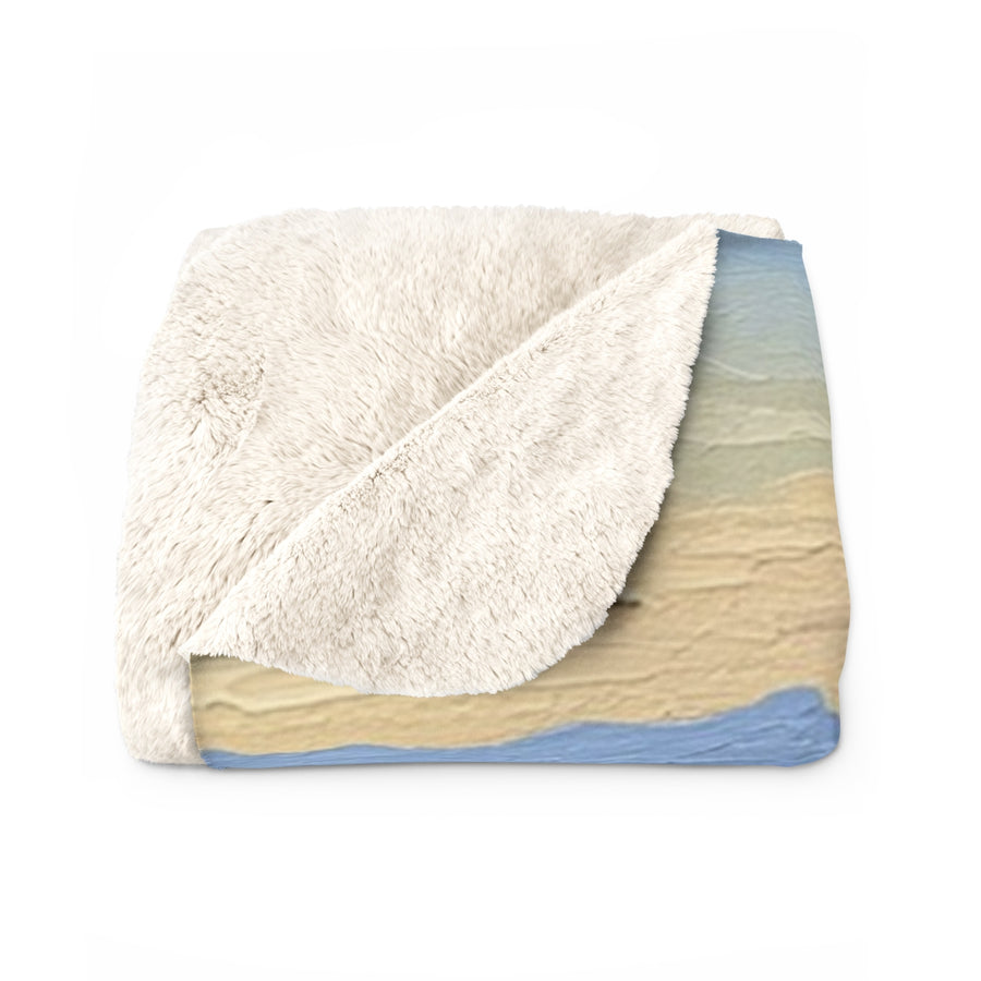 Acrylic Yorkshire Terrier - Mountain Overlook | Sherpa Fleece Blanket