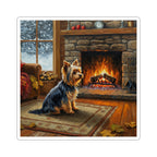 Yorkshire Terrier Acrylic vinyl sticker by Tritan, front