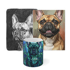 French Bulldog Home Set — 3 Art Styles | Canvas + Blanket + Mug