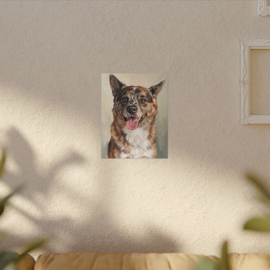 Apollo | Custom Shiba × Pomeranian Portrait Canvas