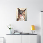 Pomeranian Oil Portrait canvas print by Tritan, desk wall