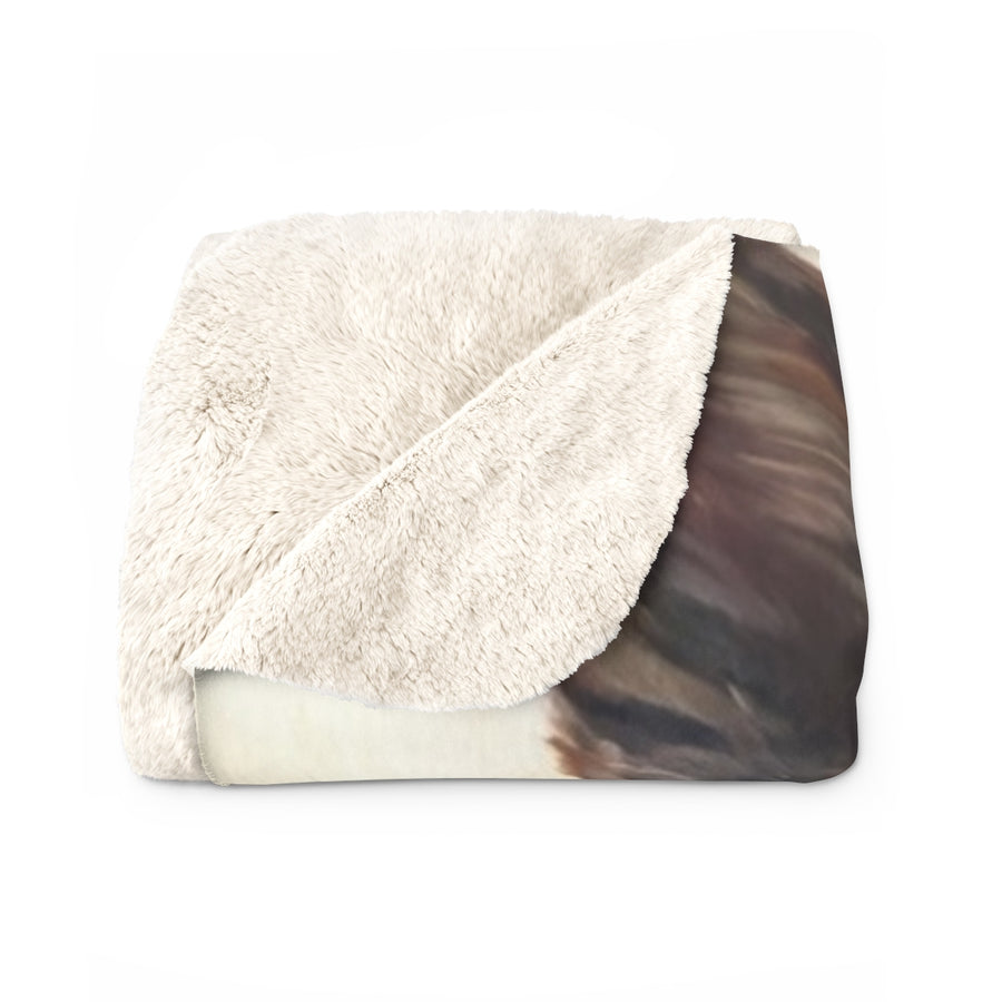 Apollo — Custom Shiba × Pomeranian Portrait Throw Blanket | Premium Dog Prints | Tritan