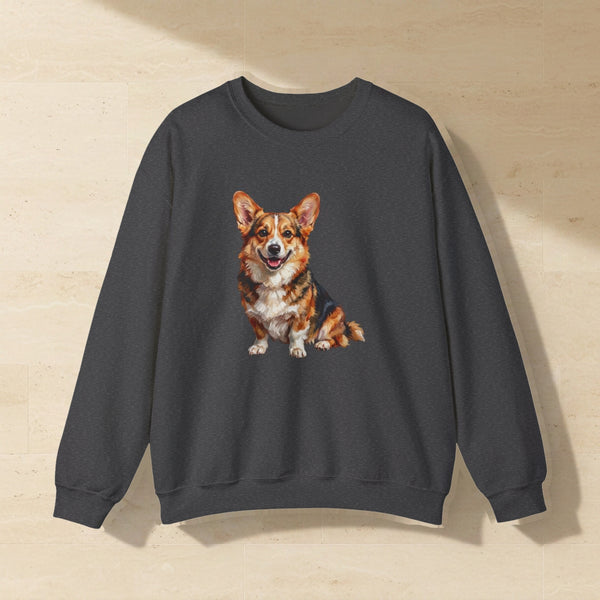 Pembroke Welsh Corgi Sweatshirt | Painterly Dog Art Crewneck | Corgi Mom Gift | Cozy Pullover for Dog Lovers | Pet Portrait Apparel