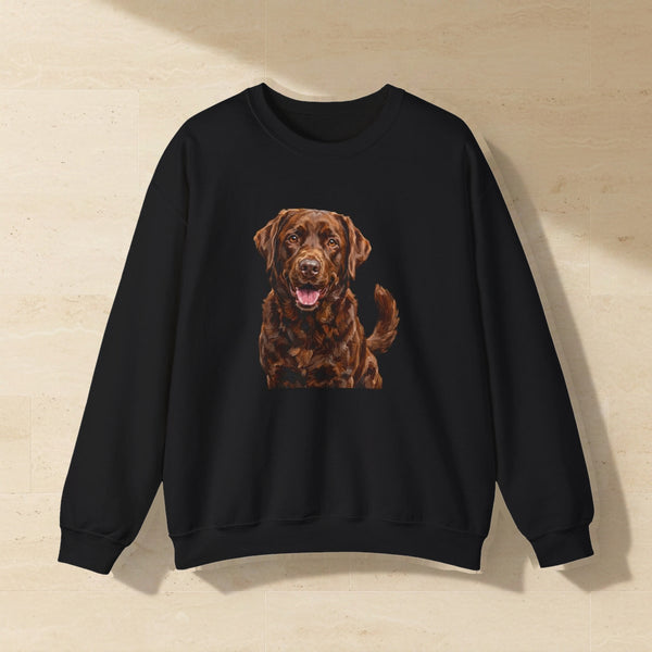 Labrador Retriever Sweatshirt | Painterly Dog Art Crewneck | Lab Mom Gift | Cozy Pullover for Dog Lovers | Pet Portrait Apparel