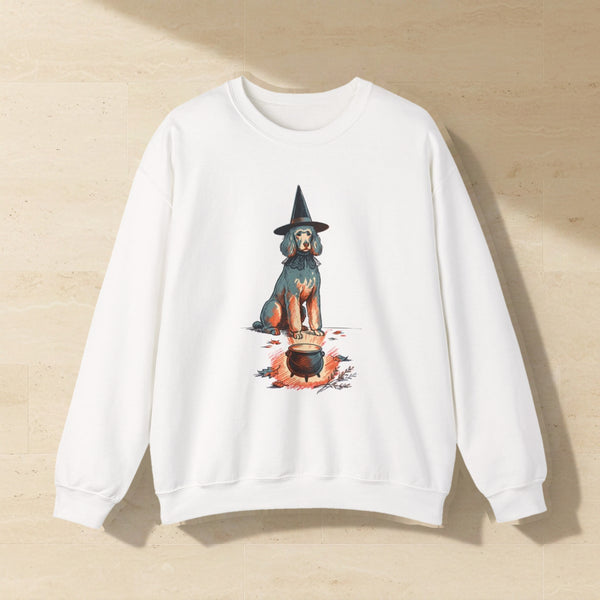 Poodle Halloween Crewneck | Witch Dog Crewneck Sweatshirt Gift