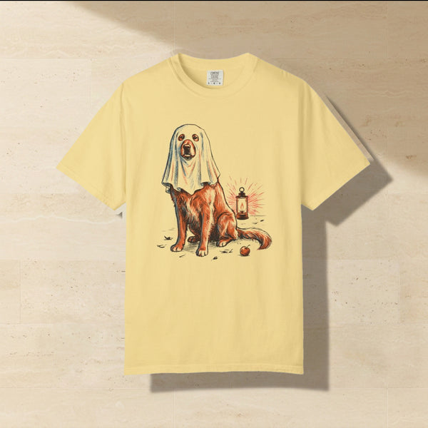 Golden Retriever Halloween Shirt | Ghost Dog Comfort Colors Tee