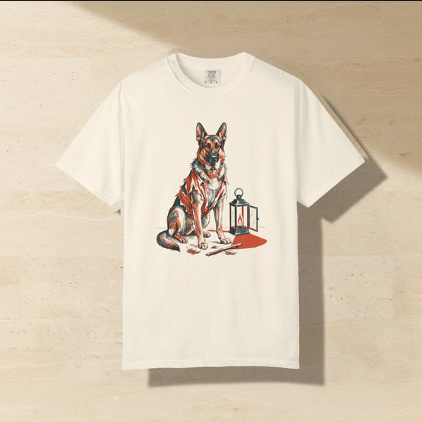 German Shepherd Halloween Shirt | Werewolf Dog Comfort Colors Tee