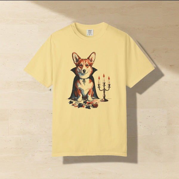Corgi Halloween Shirt | Vampire Dog Comfort Colors Tee