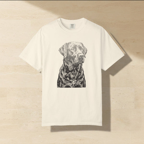 Labrador Print Shirt | Woodcut Style Dog Tee