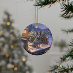 Australian Cattle Dog Christmas Storybook ceramic ornament by Tritan, context