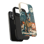 Australian Cattle Dog Halloween tough phone case by Tritan, two-piece layers