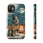 Australian Cattle Dog Halloween tough phone case by Tritan, front and side
