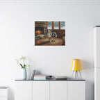 Australian Shepherd Acrylic canvas print by Tritan, desk wall