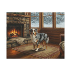 Australian Shepherd Acrylic canvas print by Tritan, front