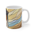 Australian Shepherd Acrylic ceramic mug by Tritan, right handle