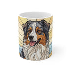 Australian Shepherd Acrylic ceramic mug by Tritan, front