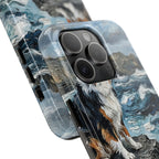 Australian Shepherd Acrylic tough phone case by Tritan, close-up