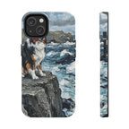 Australian Shepherd Acrylic tough phone case by Tritan, front and side