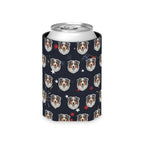 Australian Shepherd Can Cooler, America 250 Patriotic Dog Pattern Gift, Aussie Decor, Independence Day Drink Coolie