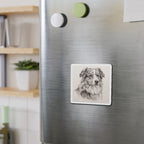 Australian Shepherd Graphite die-cut magnet by Tritan, on steel