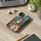 Australian Shepherd Halloween tough phone case by Tritan, on a desk