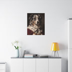 Australian Shepherd Kings & Queens canvas print by Tritan, desk wall