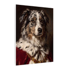 Australian Shepherd Kings & Queens canvas print by Tritan, side