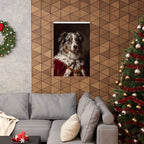 Australian Shepherd Kings & Queens matte poster print by Tritan, framed on wall