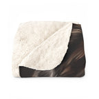 Australian Shepherd Kings & Queens sherpa blanket by Tritan, folded