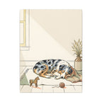 Australian Shepherd Nursery Storybook canvas print by Tritan, front