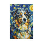Australian Shepherd Post-Impressionist canvas print by Tritan, front