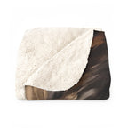 Australian Shepherd Renaissance Royal sherpa blanket by Tritan, folded