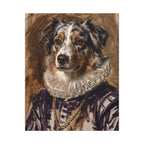 Australian Shepherd Renaissance Royal canvas print by Tritan, front