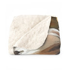 Australian Shepherd Watercolor sherpa blanket by Tritan, folded