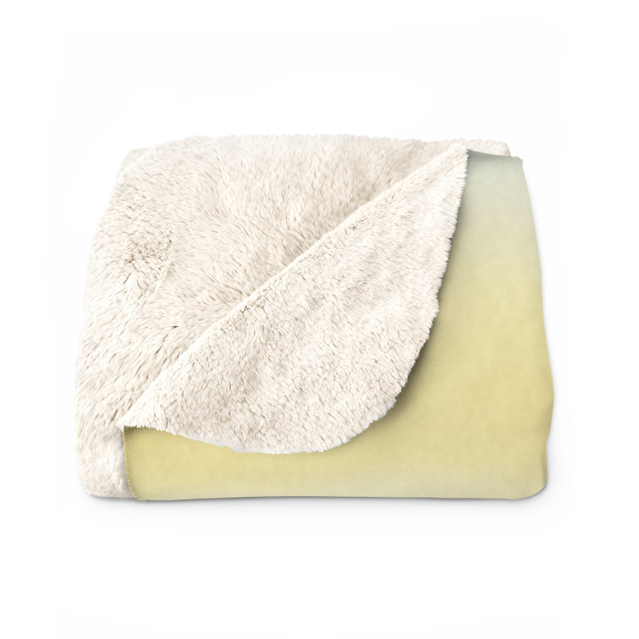 Australian Shepherd Watercolor Meadow Golden Throw Blanket | Premium Dog Prints | Tritan